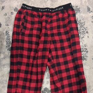Tommy Hilfiger Red and Black Checkered Lounge Pants